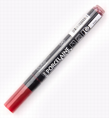 Pebeo PorcelaineScarlet Red - stift 1,2mm