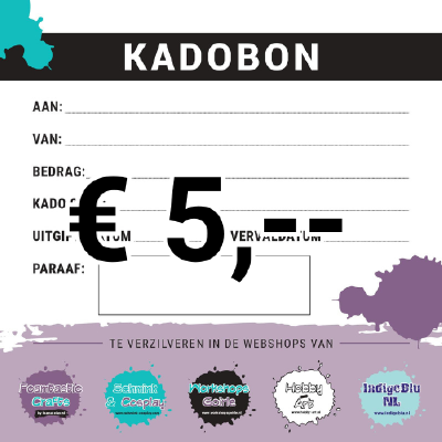 Cadeaubon € 5,--