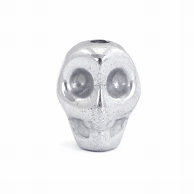 Hematiet Skull 8x6 mm Zilver (Ø1.3mm) | 10 stuks