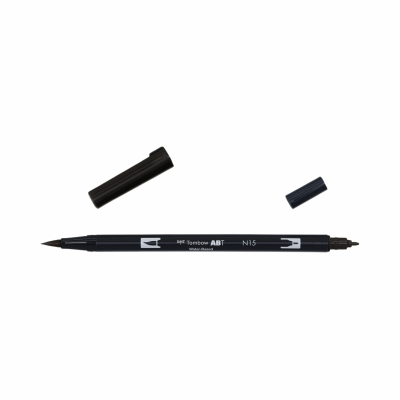 Tombow Abt Dual Brush pen Black | nr N15