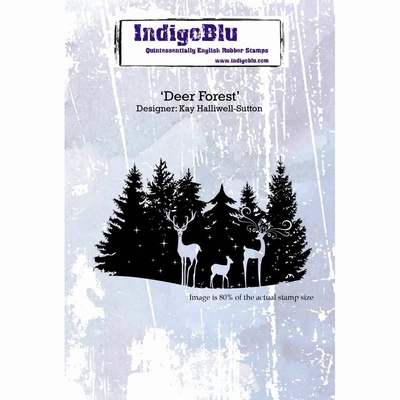IndigoBlu stempel Deer Forest
