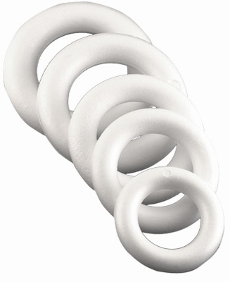 Piepschuim Hele ring - diameter 12 centimeter