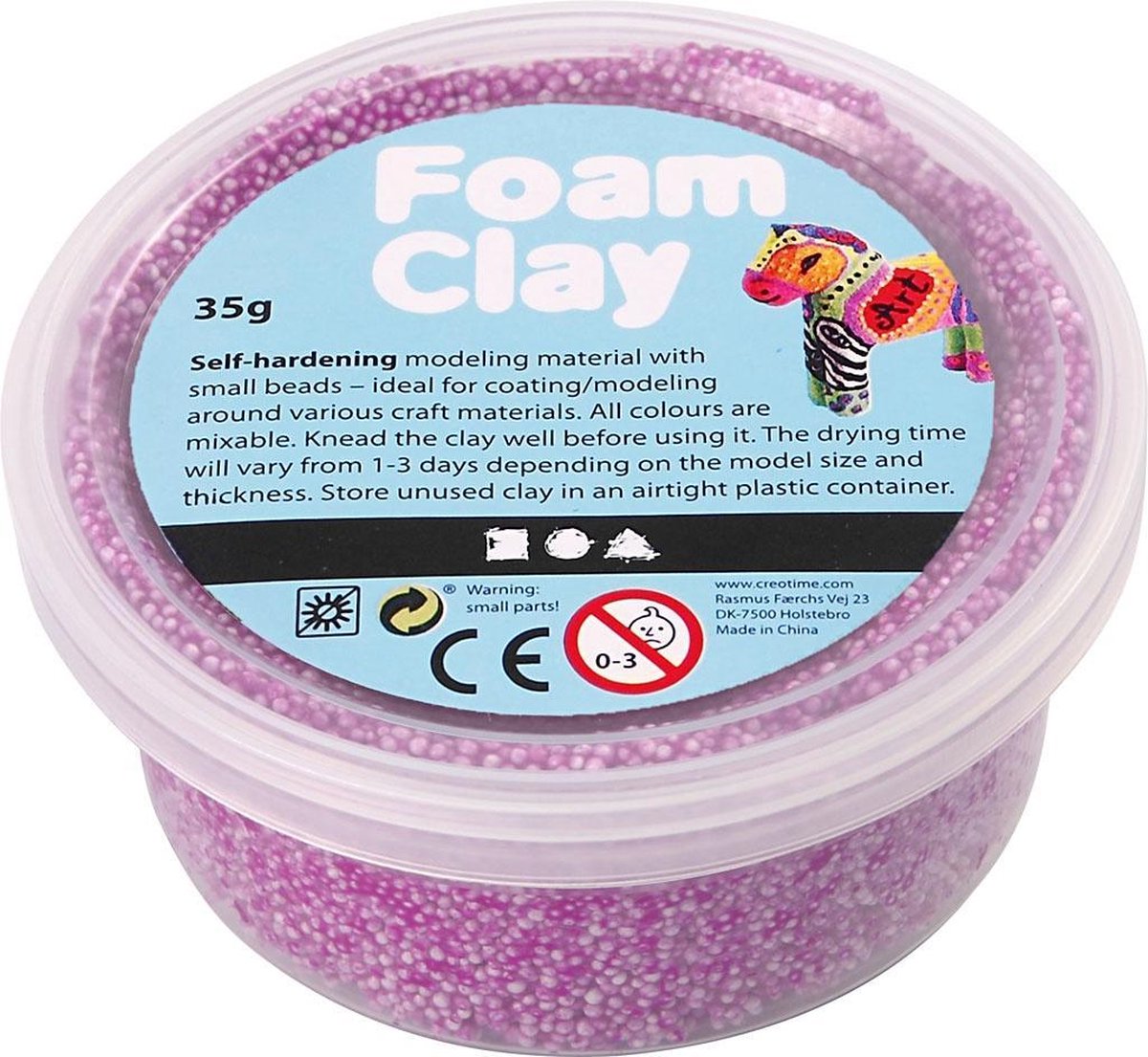 Foam Clay Neon Paars | 35 gr