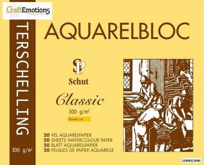 Schut Terschelling CLASSIC aquarelblok| 300 | 30 x 40 cm