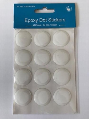 Epoxy DOT-stickers 25 mm 12st