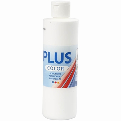 Plus Color Acrylverf Wit 250 ml