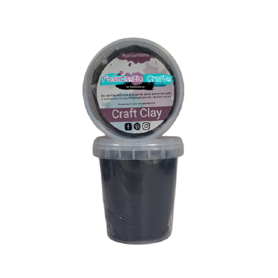 Foamtastic | Craft Foam Clay - Zwart | 300 gram