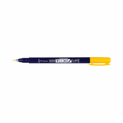 Tombow Brushpen Fudenosuke hard WS-BH Geel
