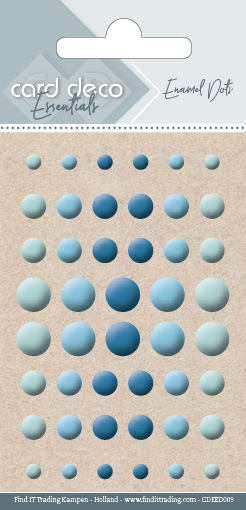 Card Deco Essentials-Enamel Dots Blue