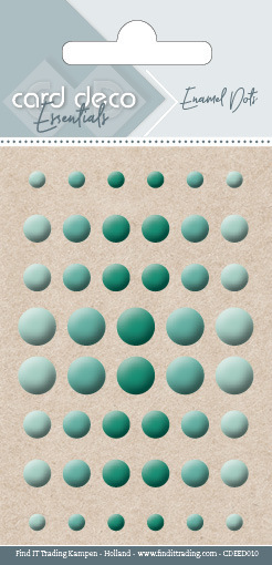 Card Deco Essentials-Enamel Dots Green