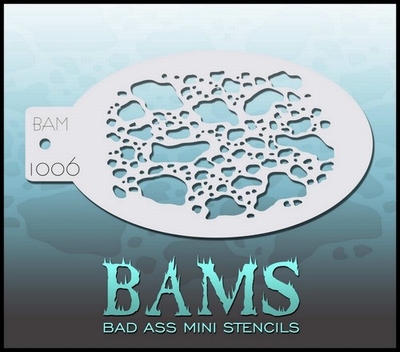 Bad Ass Mini Stencil 1006 | Blotchy
