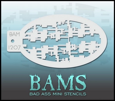 Bad Ass Mini Stencil 1207