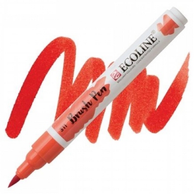 Ecoline Brushpen Vermiljoen
