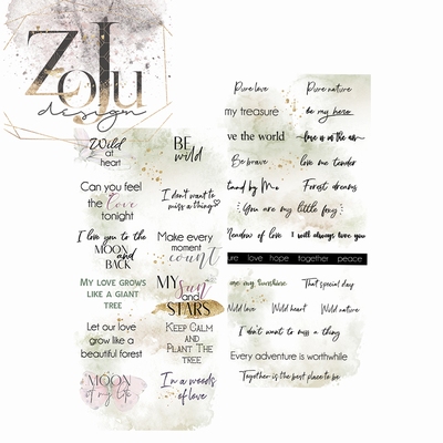 ZoJu Forest Dream | Dubbelz. sheets met quotes