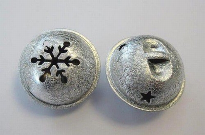 Kerstbel Satijn Zilver | 35 mm | 1 st