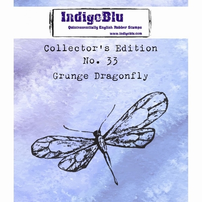 IndigoBlu stempel Collectors Edition no 33 Grunge Dragonfly