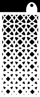 IndigoBlu Stencil 6 x 3 inch | Moroccan Circles