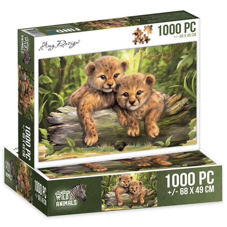 Puzzel 1000 pc - Amy Design - Wild Animals - Cubs