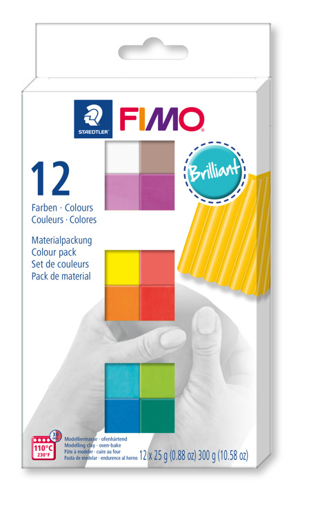 Fimo soft set | colour pack 12 brilliant colours