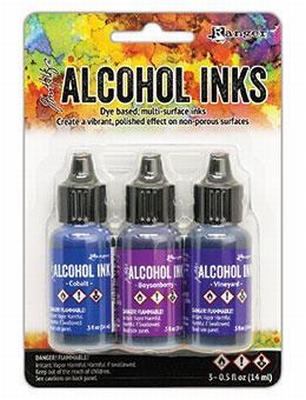 Ranger Alcohol Ink Kit Indigo / Violet Spectrum