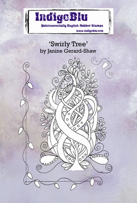 IndigoBlu stempel A6 | Swirly Tree