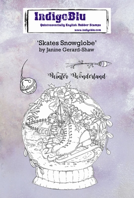 IndigoBlu stempel A6 | Skates Snowglobe