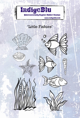 IndigoBlu stempel A6 | Little Fishies