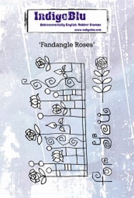 IndigoBlu stempel A6 | Fandangle Roses