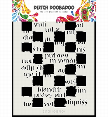 Dutch Doobadoo Mask Art Script Blocks