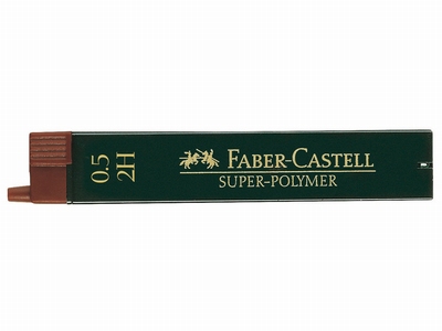Faber Castell stiften vulpotlood | 0,5mm 2H | 12st