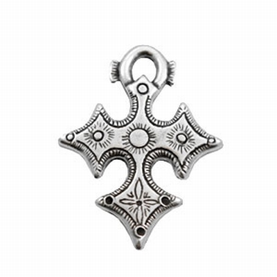Bedels TQ metaal Keltisch kruis Antiek zilver | 1 stuk