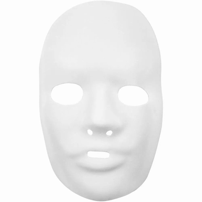 Kunststof Masker | H: 24 cm, B: 15,5 cm