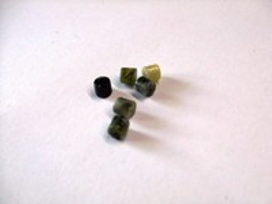 Jaspis tube groen 4mm | 11 stuks