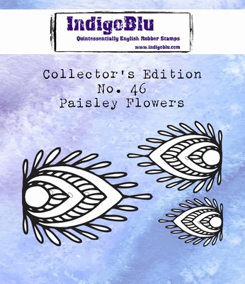 IndigoBlu stempel Collectors Edition no 46 Paisley Flowers