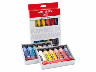 Amsterdam acrylverf set 12 x 20 ml Standaard selectie