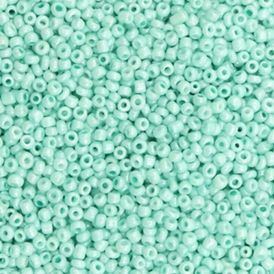 GROEN Turquoise green rocaille 12/0 | ± 775 st | ±25 gram