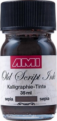 Old Script Ink | Kalligrafie Inkt SEPIA | 35 ml