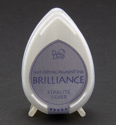 Brilliance Dew Drop inktkussen Starlite Silver