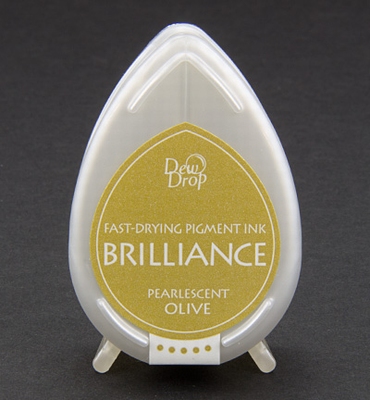 Brilliance Dew Drop inktkussen Pearlescent Olive
