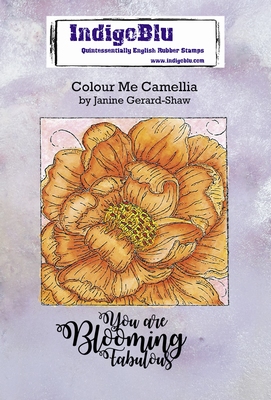 IndigoBlu stempel Colour-me Camellia A6