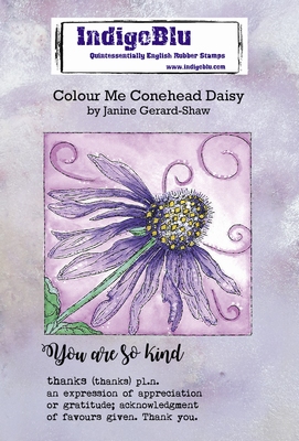 IndigoBlu stempel Colour-Me Conehead Daisy A6