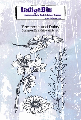 IndigoBlu stempel Anemone and Daisy - A6