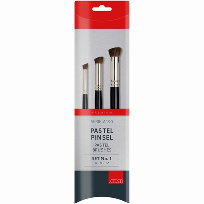 AMI Set Pastel penselen Schuin | Premiumkwaliteit Serie A190