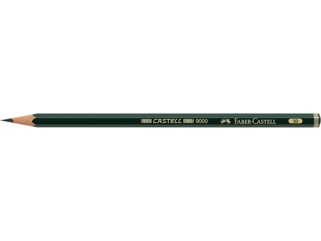 Grafiet potlood Faber Castell 9000 3B | Tekenpotlood