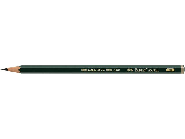 Grafiet potlood Faber Castell 9000 8B | Tekenpotlood