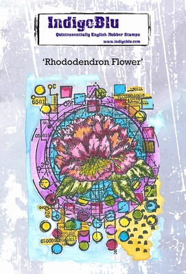 IndigoBlu stempel A6 | Rhododendron Flower