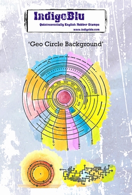 IndigoBlu stempel A6 | Geo Circle Background