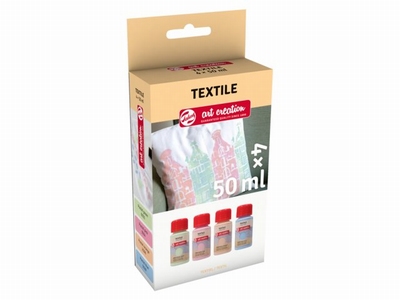 Talens Art Creation Textiel Set 4x 50ml Pastels