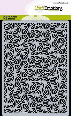CraftEmotions Mask stencil Honingraat + stralen | A6