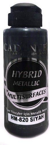 Cadence Hybride metallic acrylverf | Zwart | 120 ml